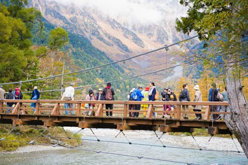 Chubu Sangaku National Park Tourists Scaled