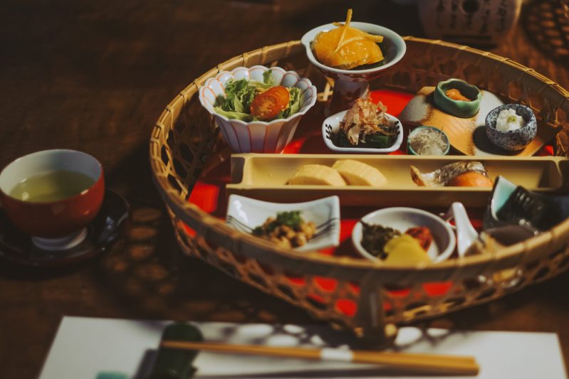 A,japanese,gourmet,kaiseki,dinner,made,of,many,small,dishes,