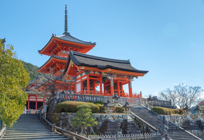 7 Day Best Of Japan Private Tour Package - The Most Beautiful Viewpoint Of Kiyomizu-dera Temple Is A Popular Tourist Destination In Kyoto, Japan.