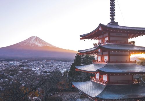 Arakura Fuji Sengen Shrine Mount Fuji