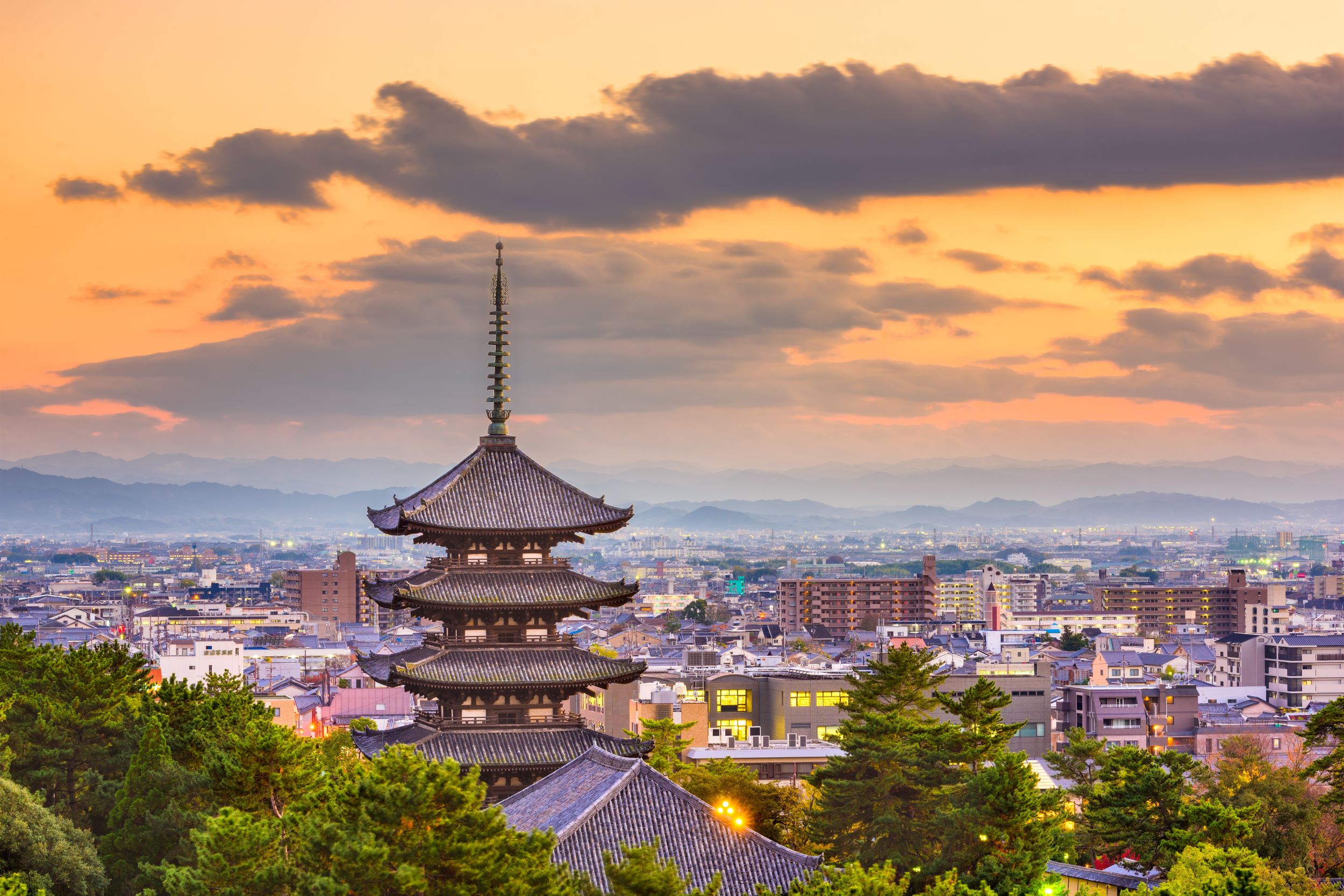 Kyoto Skyline Dusk