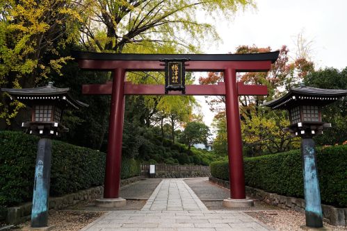 Nezu Jinja Shrine Red Big Gate Yanaka