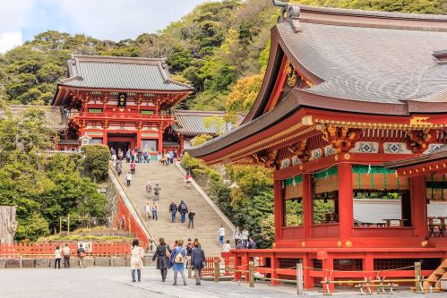 Tsurugaoka Hachimangu Shrine In Kamakura - 8 Day Tokyo, Kyoto, Nara & Osaka Tour Package